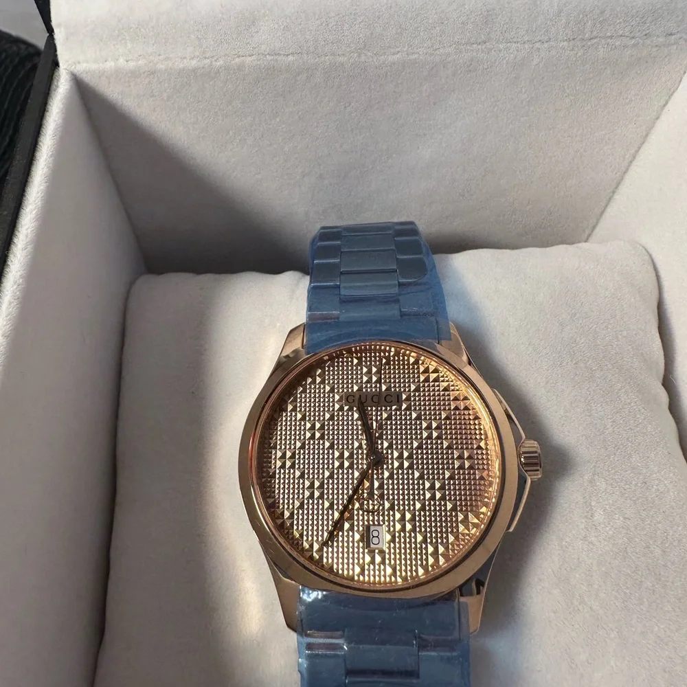 🆕Gucci Women's G-Timeless Rose Gold Watch